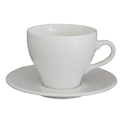 Dom Cappuccino weiß 20 cl. Set bedrucken